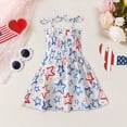 thumbnail image 2 of HCNTES Girls Toddler Children Summer Floral Dress Short Sleeve Casual Party Dress for Little Kids Big Kids Baby 2T 3T 4T 5T 6T 7T 8T 9T(3-4 Years,F02-Beige), 2 of 5