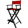 thumbnail image 3 of 30" Director's Chair Black Frame-Red Canvas, 3 of 7