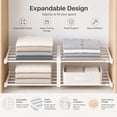 thumbnail image 4 of Expandable Closet Storage Shelf No‑Drill Tension Mount Cabinet Organizer for Wardrobe Bathroom Kitchen Space Saving Storage, 4 of 7
