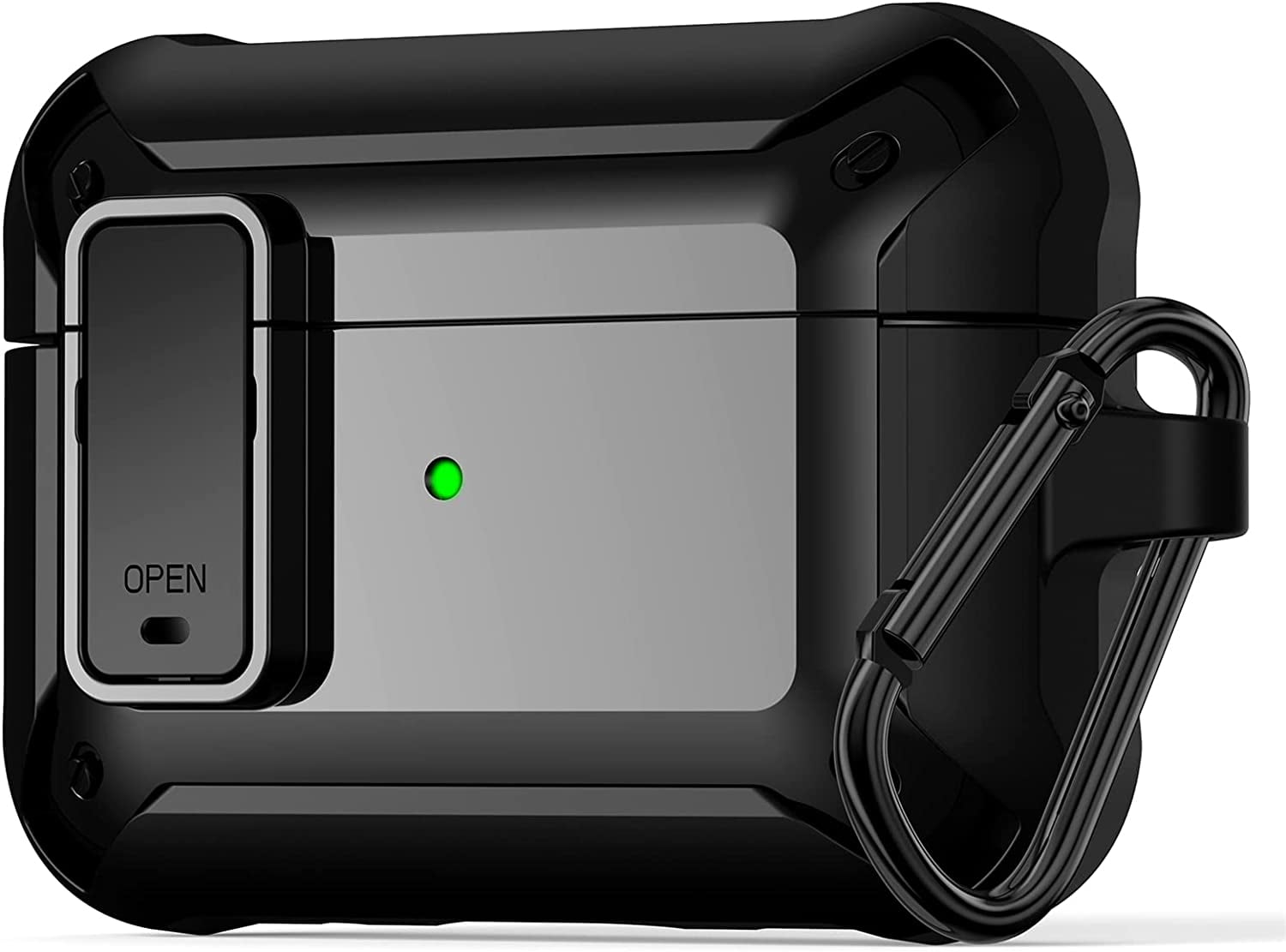 Airpod Pro 2 Case Cover 2022 with Secure Lock Clip, Military Armor Series FullBody Rugged Hard