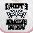 thumbnail image 4 of Inktastic Daddys Racing Buddy Car Flags Boys or Girls Baby Bib, 4 of 4