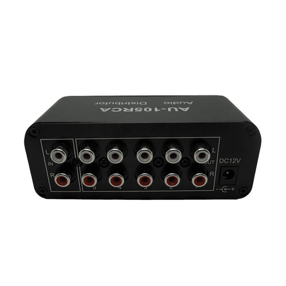 2X Stereo Audio Mixer 1 Input 5 Output Multi-Channel Audio Source Distributor Interface for Power Amplifiers,2 x Stereo Audio Mixer,black
