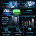 thumbnail image 2 of Thunderobot Mix G2 RTX 5070 Gaming Mini Desktop, Intel Core i9-14900HX, 32GB DDR5, 1TB SSD, Windows 11 Home, 2 of 7