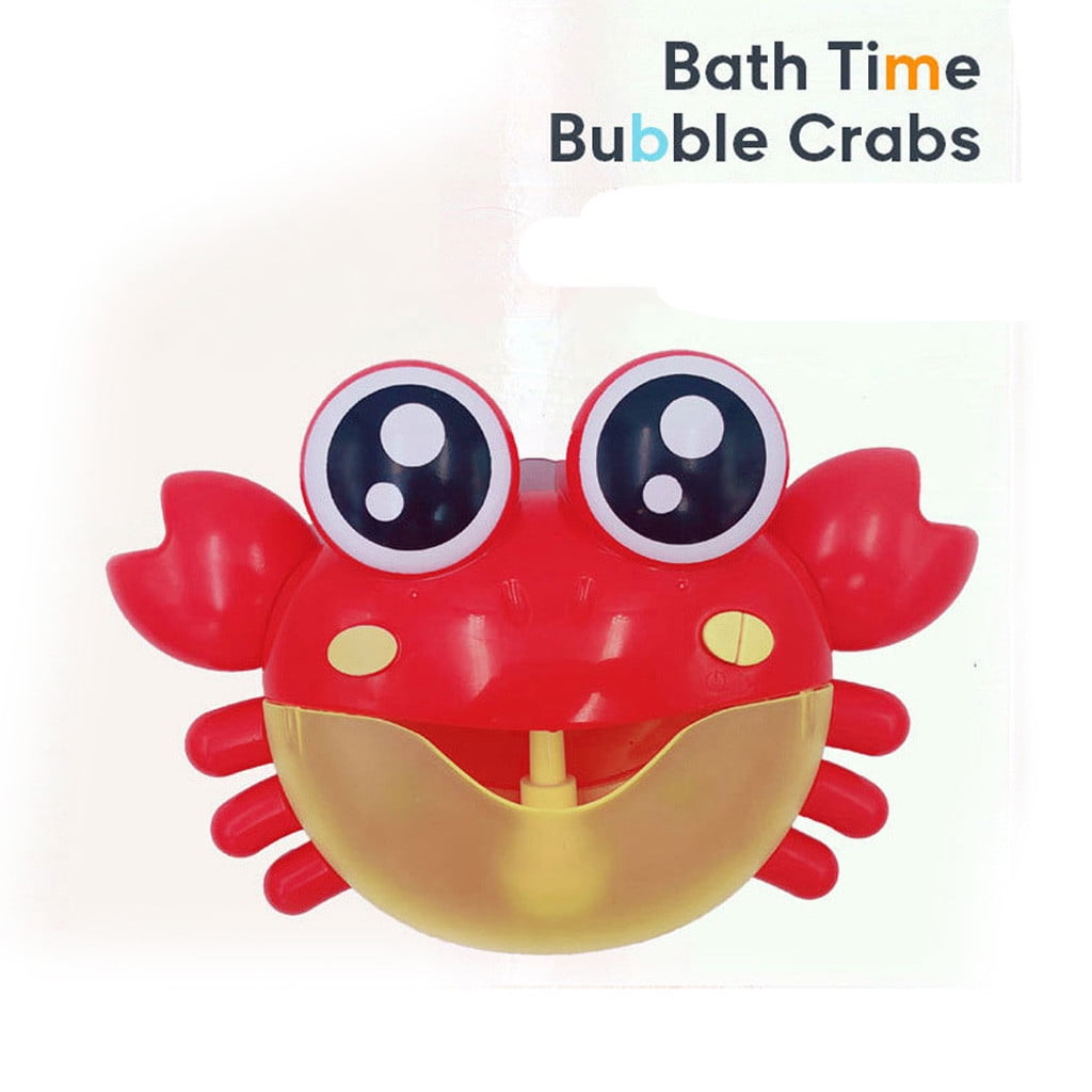 Bubble Machine Big Crab Automatic Bubble Maker Blower Music Bath Toy