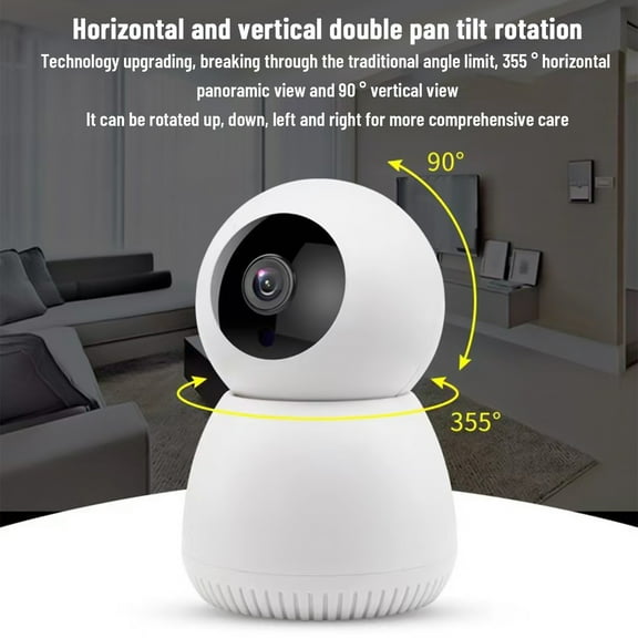 AZXY Security Cameras Wireless Wifi,Surveilance Camera,4GHZ Wifi Night Vision 360 Smart Pet/Baby Monitors,Indoor Security Camera for Home