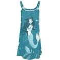 thumbnail image 4 of Ladies' Summer Dress Beach Sleeveless Ocean Cute Mermaid T-shirt Vest Sun Skirt, 4 of 8