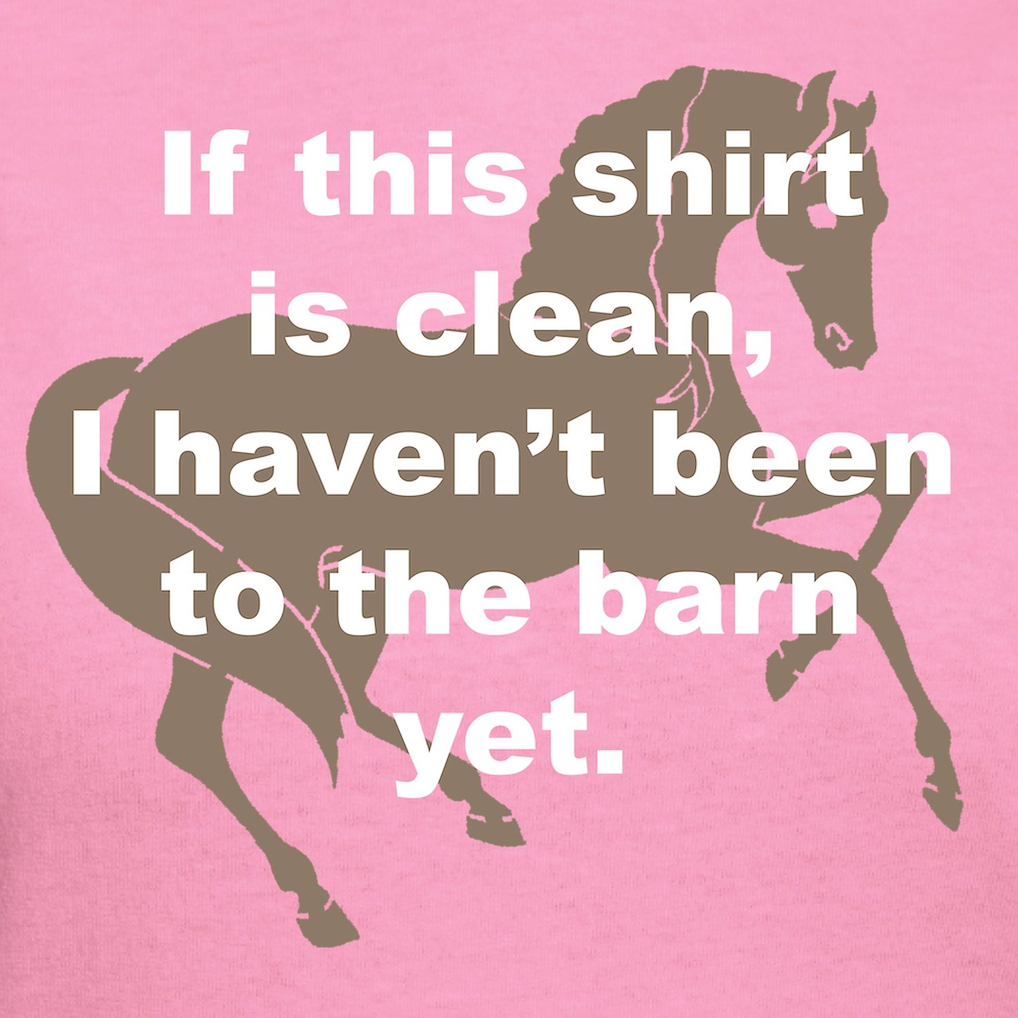 CafePress - Dirty Barn Shirt W/ Horse Women's Dark T Shirt - Women's Traditional Fit Dark T-Shirt - image 3 of 4