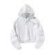 thumbnail image 4 of Sudadera con capucha Sudaderas con capucha deportivas Ganso lindo, Tela de otoño blanca, Suéter de manga larga, Sudadera con capucha informal para L, 4 of 10
