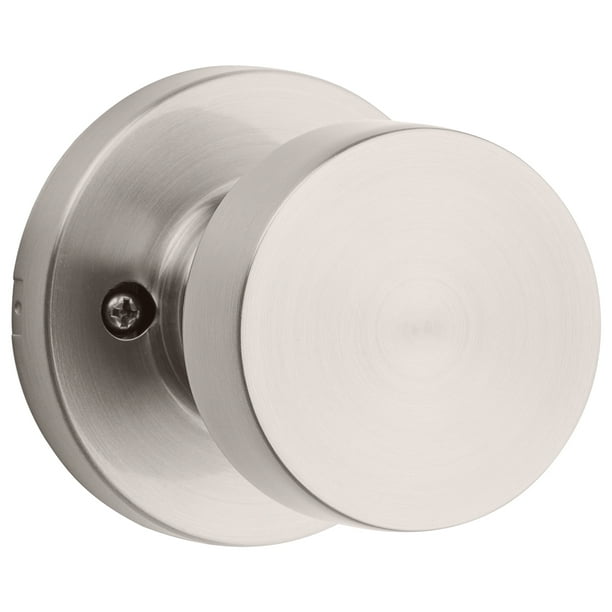 Kwikset Pismo Round HalfDummy Door Knob Satin Nickel