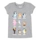 thumbnail image 3 of Camiseta Bluey para niñas pequeñas, paquete de 3 unidades, azul/gris y rosa, 5T, 3 of 7