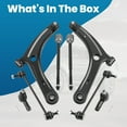 thumbnail image 7 of Maxpeedingrods Front Lower Control Arms for Mitsubishi Lancer/Outlander 2008-2017 (8 Pcs Suspension Kit), 7 of 7