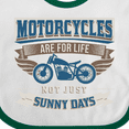 thumbnail image 4 of Inktastic Motorcycles Are for Life Biker Boys or Girls Baby Bib, 4 of 4