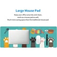 thumbnail image 5 of Cute Cat Paw Prints Extended Professional Gaming Mouse Pad 31.5x11.8inch, Non-Slip Computer Mouse Pad Waterproof Keyboard Pad Desk Mat, 5 of 6