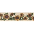 thumbnail image 5 of Dundee Deco's Peel and Stick Wallpaper Border - Floral Yellow Green Sunflowers Wall Border Retro Design, 15 ft x 7 in, Self Adhesive, 5 of 6