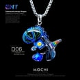 thumbnail image 3 of NWJ Cyberpunk Little Dinosaur Necklace - Trendy Keychain, Original INS Niche Accessory, Eco-Friendly Creative Gift, 3 of 6