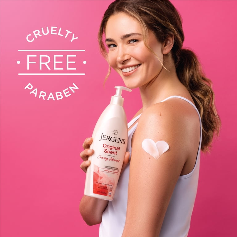 Jergens Original Scent with Cherry Almond Body Lotion Moisturizer