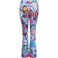 thumbnail image 4 of Pantalones vaqueros de mezclilla desgastados con corte acampanado y estampado floral de bota corta para mujer, pantalones vaqueros de mezclilla sintética rojos sexys para mujer (XXL), 4 of 4