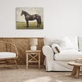 thumbnail image 3 of Stupell Industries Transitional Espresso Horse in Pastoral Field Canvas Art, 20 x 16, by Petals Prints Design, 3 of 8