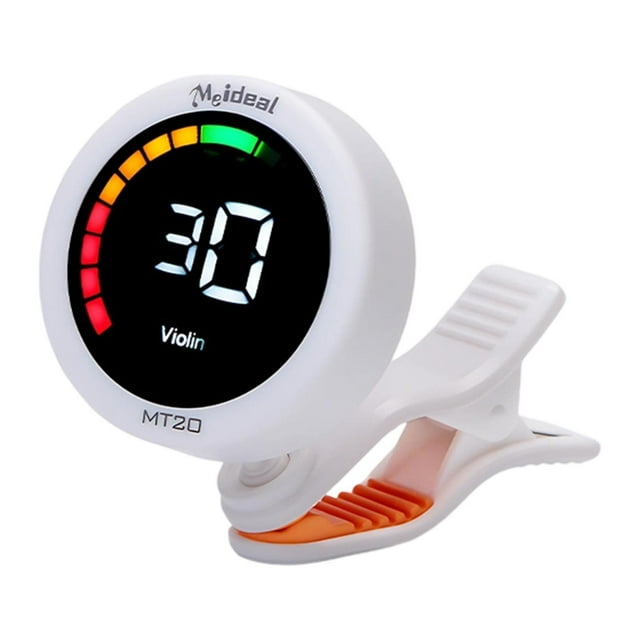 BELOVING Guitar Tuner Guitar Accessories 360 Degree Rotate Professional Musical Instrument Accessory Fast Accuratie Tuning Banjo Bass White
