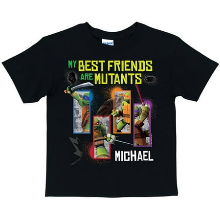 Personalized Teenage Mutant Ninja Turtles Friends are Mutants Youth Black