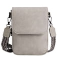 thumbnail image 3 of Spencer Small Crossbody Bags for Women, PU Leather Cell Phone Crossbody Wallet Purses with RFID Card Slots, Double Compartment, Gray, 3 of 10