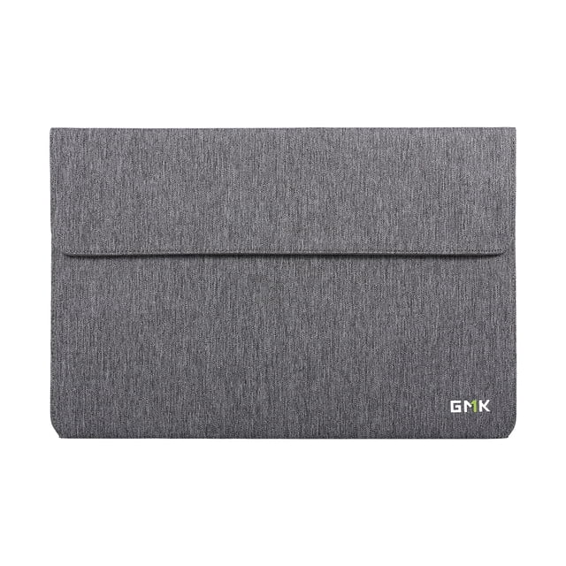 GMK KM2 Lightweight Grey Portable Monitor Case - Polyester & Velvet Protective Storage Pouch for 14-Inch and Smaller Display Screens, Ultra-Slim 0.39 Inch Thick, 7.35oz Travel-Friendly Cover with