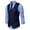 Navy, variant on TIHLMK Suit Coat Men Vest V-Neck Sleeveless Single-breasted Slim Fit Jacket Business Waistcoat Black