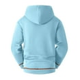 thumbnail image 3 of Mens Zip up Hoodie Fleece Comfy Athletic Hooded Sweatshirt with Pockets Tactical Outdoor Casual Jackets New Fashion Jackets for Men Sky Blue XXL, 3 of 4