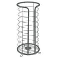 thumbnail image 4 of mDesign Metal Toilet Paper Holder Stand, Freestanding 3 Roll Reserve, Dark Gray, 4 of 7