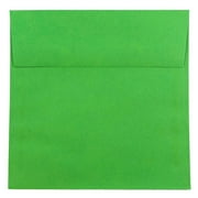 JAM Paper 8.5 x 8.5 Square Envelopes, Green, 25/Pack