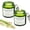 Green, variant on Citronella Candles Outdoor, KIMHY Outdoor Soy Candles Citronella Essential Oil Infused for Patio, Camping, 20 Hours Burn Time, 3.53 oz, 2-Pack