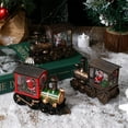 thumbnail image 5 of Grishay Merry Train, Train Snow Globe Christmas Snow Globe Lantern, Lighted Christmas Snow Globe, Mini Snowing Train LED Lantern Decor with Santa, Christmas Tree Train Home Decoration Gift, 5 of 7