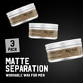 thumbnail image 2 of TIGI Bed Head for Men Matte Separation Hair Wax, Strong Hold, 3 Pack, 2 of 6