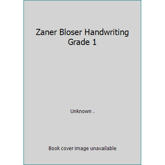 Pre-Owned Zaner Bloser Handwriting Grade 1 (Paperback) 073676836X 9780736768368