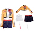 thumbnail image 1 of Moonsky-Traje de fiesta de carnaval de mujeres y niñas, disfraz de Kpop Demon Hunters Huntrix RUMI, traje de cosplay decompleto de top y pantalones para adolescentes, regalos ideales paraNaranja-2xl, 1 of 5