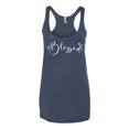 thumbnail image 2 of Wild Bobby, Blessed Inspirational Quote Heart Love, Inspirational/Christian, Women Tri-Blend Racerback Tank Top, Vintage Navy, Large, 2 of 3