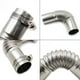 thumbnail image 5 of Conector De Codo De Tubo De De 2x24mm ID De 25mm Para Calentador De Agua A Gas Plateado, 5 of 8