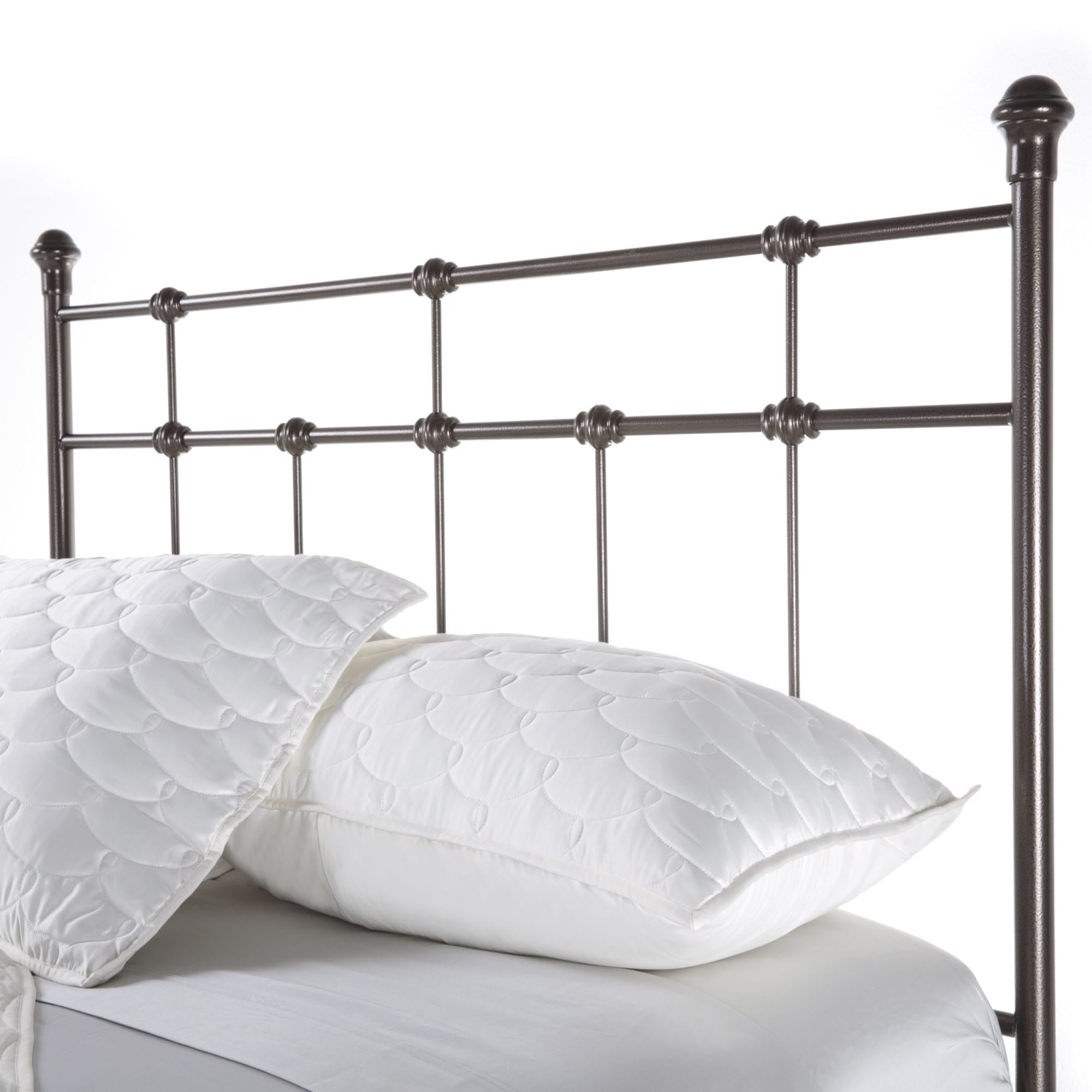 Dexter Metal Headboard Panel With Decorative Castings And Finial Dexter Metal Headboard Panel With Decorative Castings And Finial Posts Hammered Brown Finish California King Com