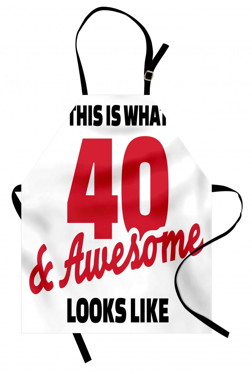 40th Birthday Apron Forty and Awesome Hilarious Birthday ...