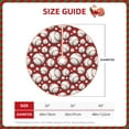 thumbnail image 2 of Fotbe Cute Baseball Pattern Christmas Tree Skirt, Tree Skirts Plush Christmas Decorations, Christmas Tree Skirts Xmas Decorations Holiday Party Decor-36", 2 of 6