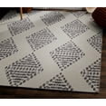 thumbnail image 3 of Linon Outdoor Washable Area Rug Collection, Ivory and Brown, 5' x 7', 3 of 8
