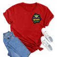 thumbnail image 2 of Outfmvch T-Shirts Mardi Gras pour Femmes, T-Shirts Graphiques, T-Shirts de Carnaval, Vêtements Mardi Gras, T-Shirt à Manches Courtes Col Rond Imprimé Lettre Rouge m, 2 of 4
