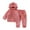 Pink, variant on Fleece Loungewear for Toddler Baby Boy Girl Winter Warm Pajamas Set Bear Hooded Sweatshirt Pullover Top and Pants 1-7Y
