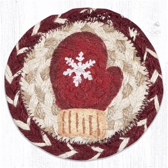 Capitol Importing 31-IC9-117RM 5 x 5 in. IC-9-117 Red Mitten Printed Coaster