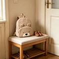 thumbnail image 6 of Cute Corduroy Backpack, Comfortable Cartoon Bear Backpack for Traveling, for Storing Study and Office Supplies Khaki, 6 of 6