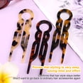 thumbnail image 3 of TUWAFE 3 Pcs French Hair Pin, U-Shaped Magic Acetate Hair Pin French Sticks for Women Buns Thick Fine Long curly Styling Accessories (3 Colors), 3 of 7
