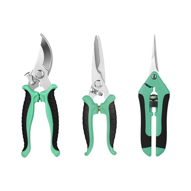 Ohufall Stainless Steel All Purpose Gardening Scissors Set For Garden Branches And Flowers Home Tools