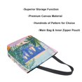 thumbnail image 3 of FORMRS Womens Canvas Tote Bag with Zipper Inner Pocket Shoulder Handbag, Boat Seaside, 3 of 7