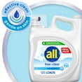 thumbnail image 5 of all Free Clear Liquid Laundry Detergent, 184.5 oz, 123 Loads, 5 of 8