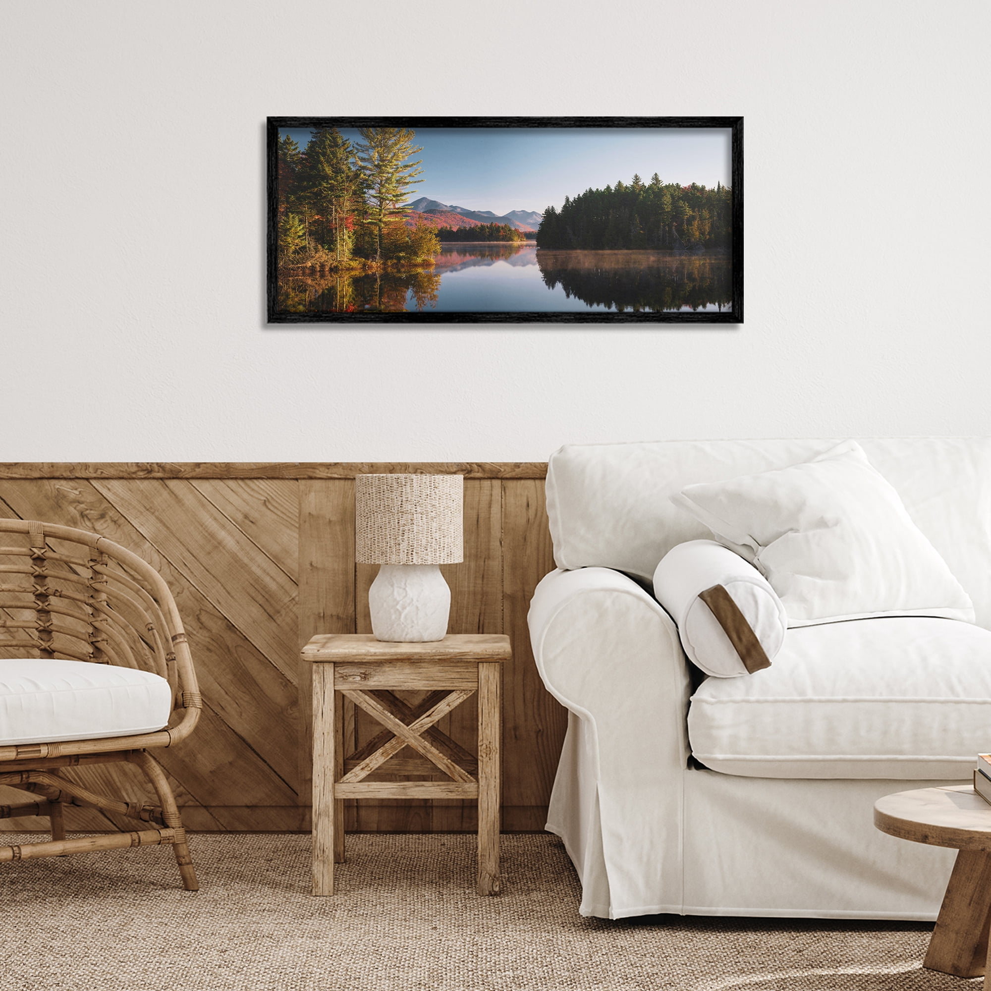 Stupell Industries Autumn Morning Reflection Black Framed Giclee Art, design by Jonathan Zaharek
